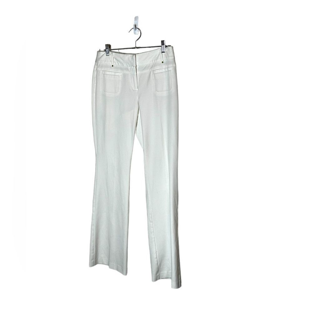 Cache White Polyester Blend Bootcut Stretch Dress… - image 2